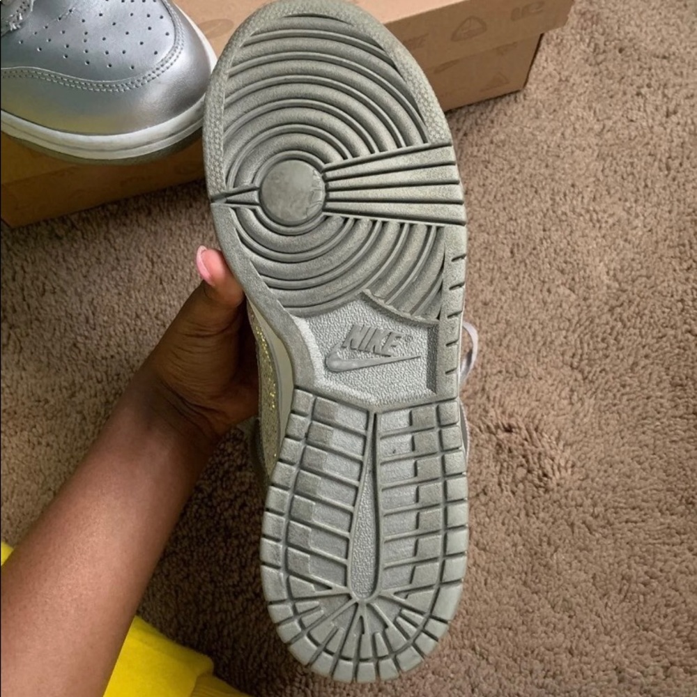 Silver Nike High Tops - Picture 5 of 6